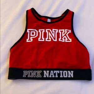 Pink Victoria secret sports bra